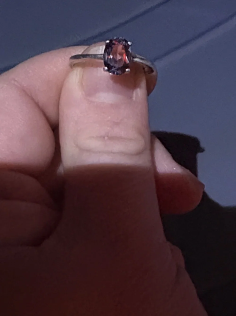 Sterling Silver Alexandrite Ring
